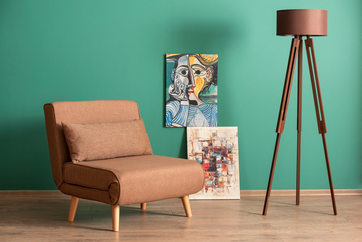 Fotoliu extensibil Folde Single, Diverse culori, 80x50x42 cm - Maro | SKU: 859FTN2329 | Fotoliu extensibil Folde Single, 80x50x42 cm, varianta Maro, produs pentru amenajarea locuinței, disponibil online în România la CasaMob