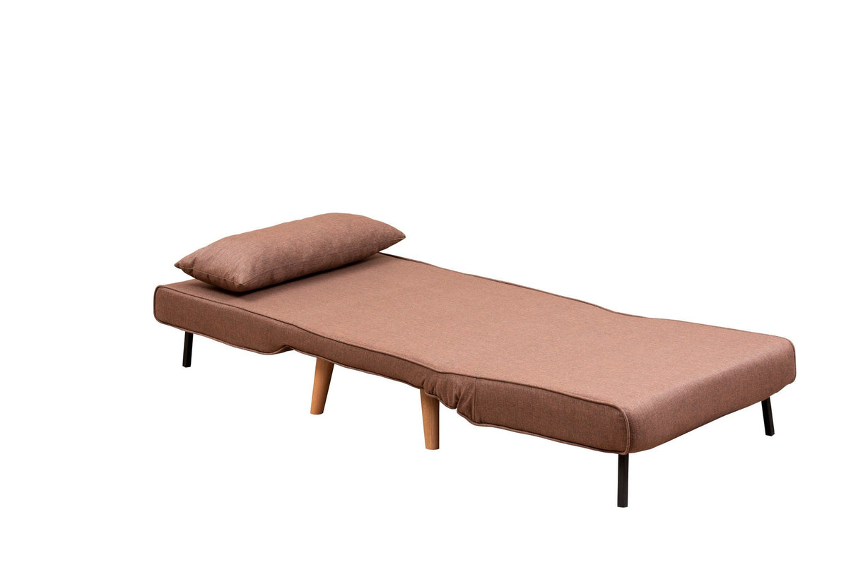 Fotoliu extensibil Folde Single, Diverse culori, 80x50x42 cm - Maro | SKU: 859FTN2329 | Fotoliu extensibil Folde Single, 80x50x42 cm, varianta Maro, produs pentru amenajarea locuinței, disponibil online în România la CasaMob