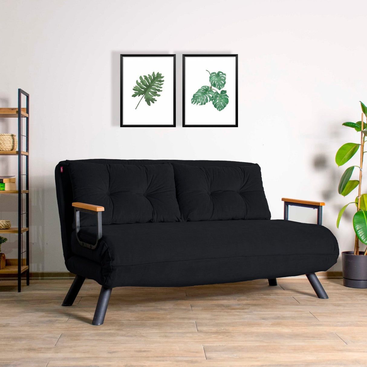 Canapea extensibilă 2 locuri Sando, Diverse culori, 133x50x41 cm - Negru | SKU: 859FTN2706 | Canapea extensibilă 2 locuri Sando, 133x50x41 cm, varianta Negru, produs pentru amenajarea locuinței, disponibil online în România la CasaMob