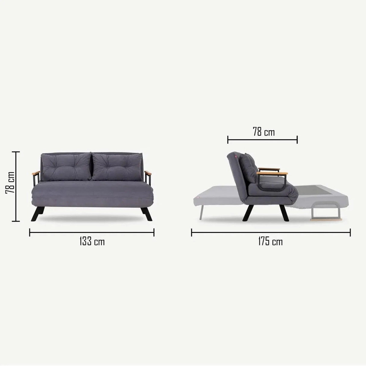 Canapea extensibilă 2 locuri Sando, Diverse culori, 133x50x41 cm - Muștar | SKU: 859FTN2709 | Canapea extensibilă 2 locuri Sando, 133x50x41 cm, varianta Muștar, produs pentru amenajarea locuinței, disponibil online în România la CasaMob