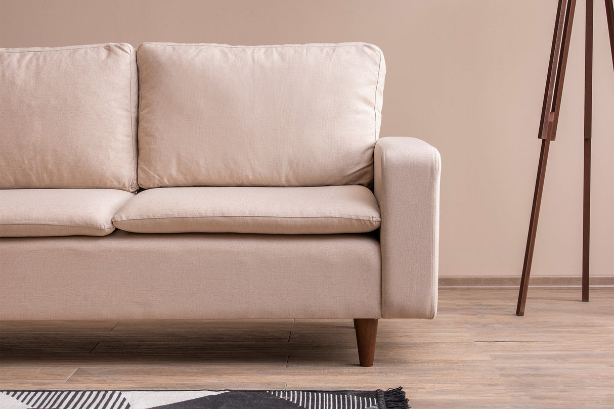 Canapea fixă 2 locuri Lungo, Diverse culori, 150x52x46 cm - Crem | SKU: 859FTN2711 | Canapea fixă 2 locuri Lungo, 150x52x46 cm, varianta Crem, produs pentru amenajarea locuinței, disponibil online în România la CasaMob