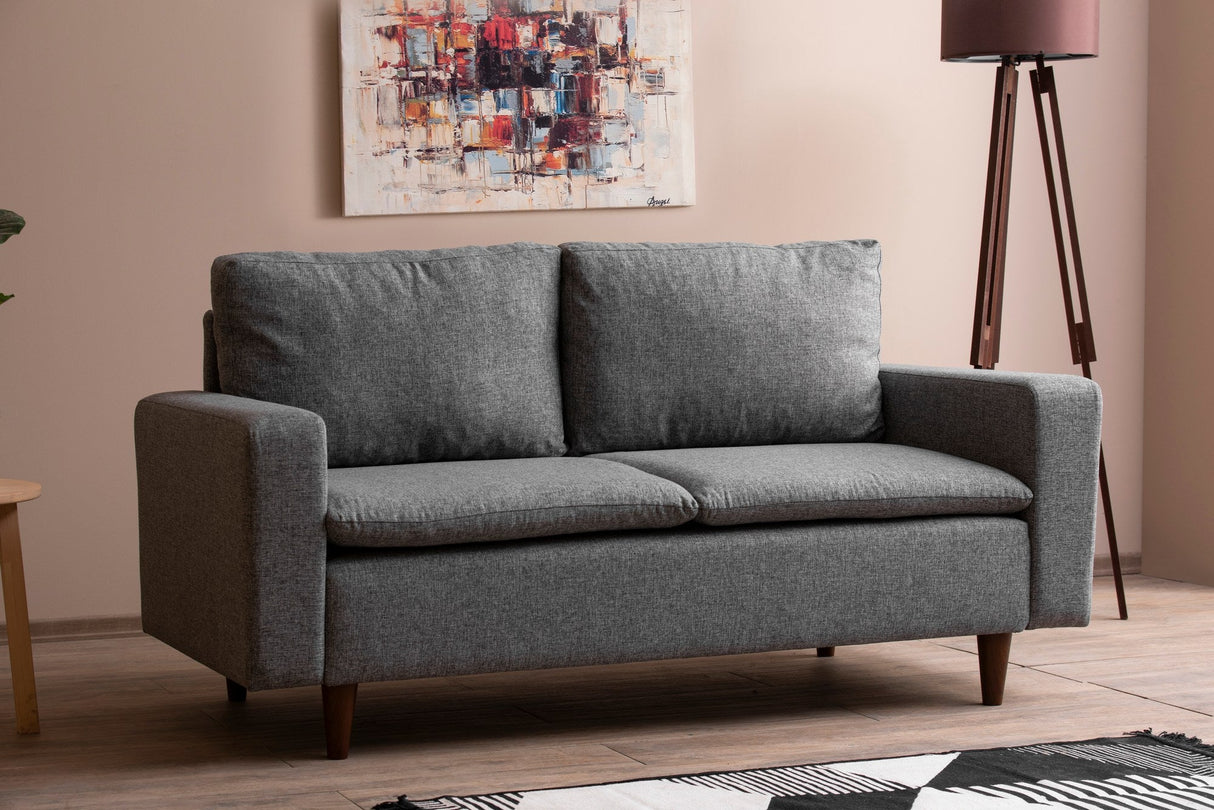 Canapea fixă 2 locuri Lungo, Diverse culori, 150x52x46 cm - Gri deschis | SKU: 859FTN2713 | Canapea fixă 2 locuri Lungo, 150x52x46 cm, varianta Gri deschis, produs pentru amenajarea locuinței, disponibil online în România la CasaMob