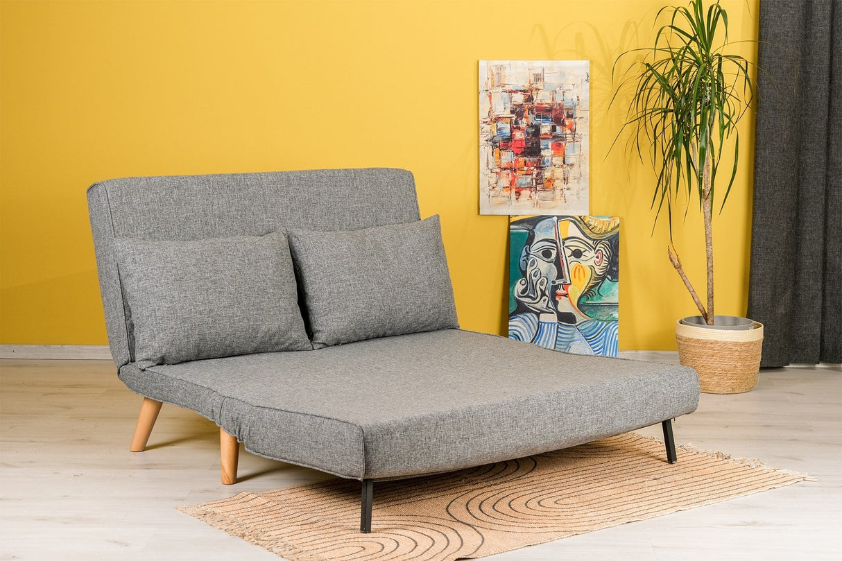 Canapea extensibilă 2 locuri Folde, Diverse culori, 120x80x79 cm - Gri deschis | SKU: 859FTN2716 | Canapea extensibilă 2 locuri Folde, 120x80x79 cm, varianta Gri deschis, produs pentru amenajarea locuinței, disponibil online în România la CasaMob