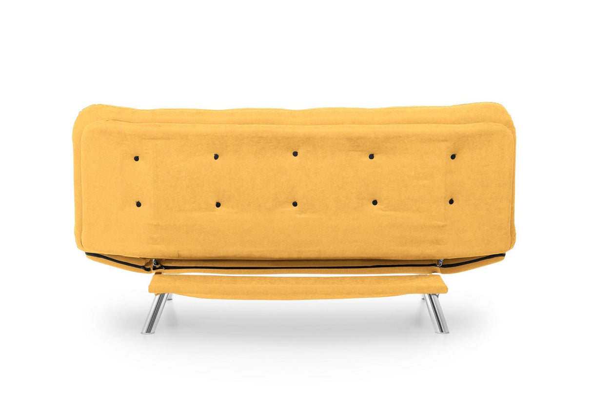 Canapea extensibilă 3 locuri Misa, Diverse culori, 200x105x95 cm - Muștar | SKU: 859FTN2809 | Canapea extensibilă 3 locuri Misa, 200x105x95 cm, varianta Muștar, produs pentru amenajarea locuinței, disponibil online în România la CasaMob