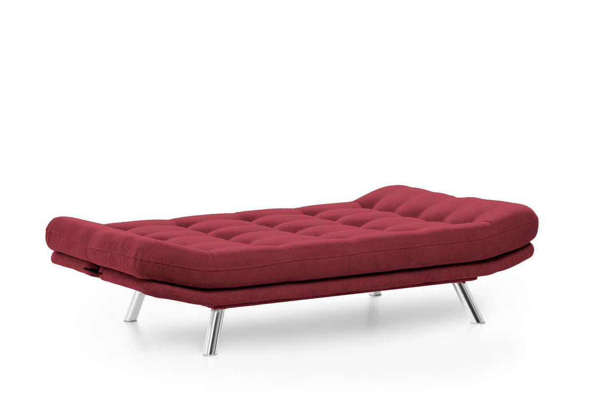 Canapea extensibilă 3 locuri Misa, Bordo, 200x100x104 cm
