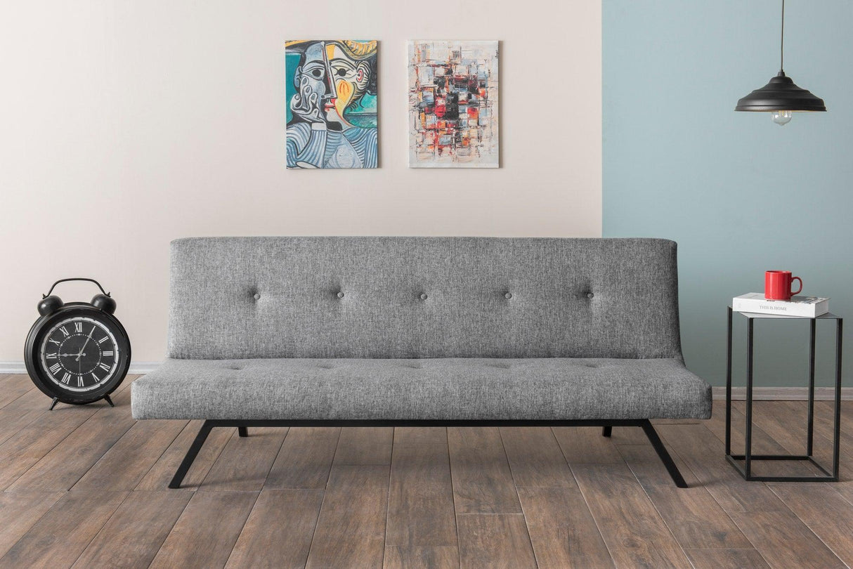 Canapea extensibilă 3 locuri Zola, Diverse culori, 180x78x55 cm - Gri deschis | SKU: 859FTN2818 | Canapea extensibilă 3 locuri Zola, 180x78x55 cm, varianta Gri deschis, produs pentru amenajarea locuinței, disponibil online în România la CasaMob
