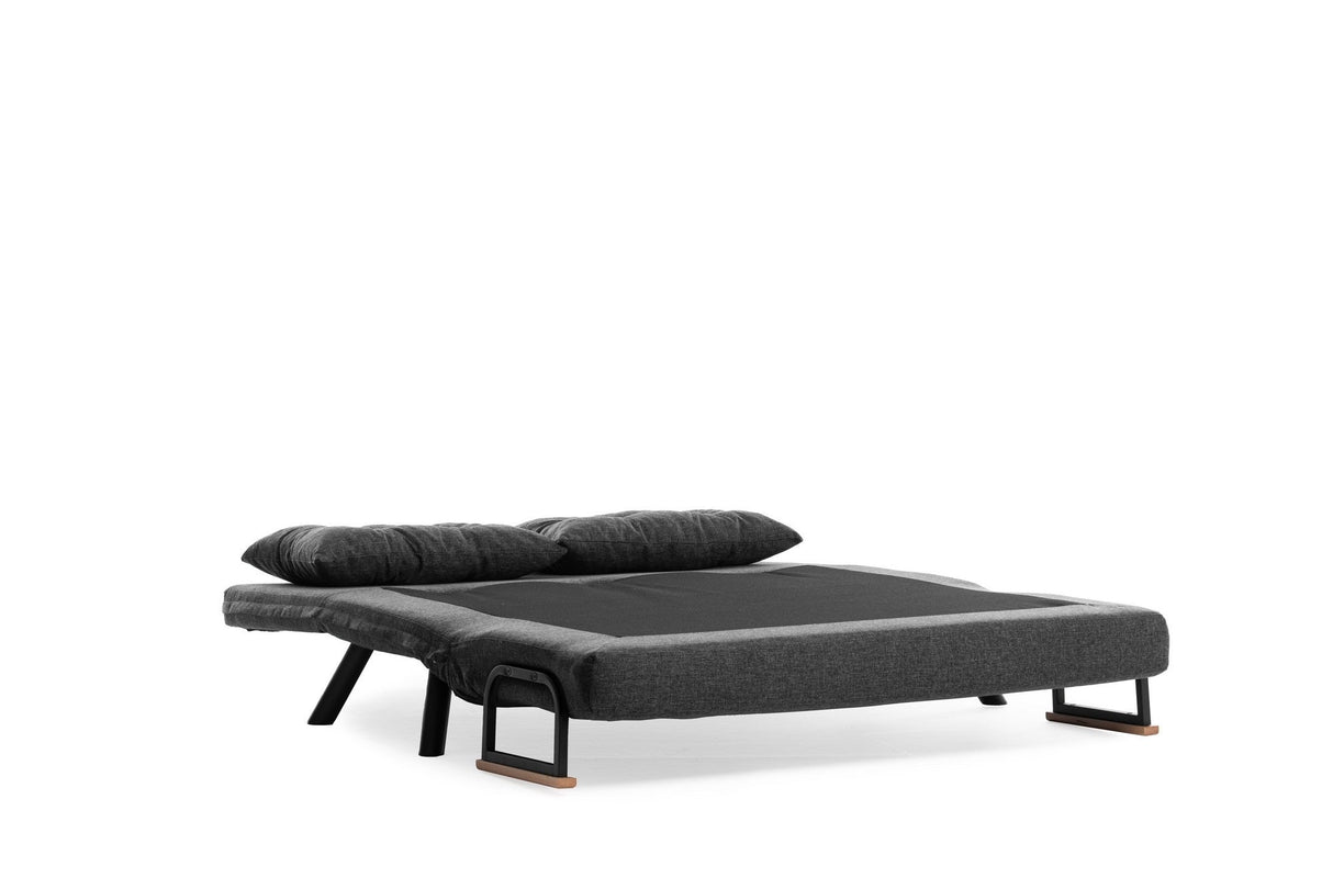 Canapea extensibilă 2 locuri Sando, Diverse culori, 133x50x41 cm - Gri închis | SKU: 859FTN2824 | Canapea extensibilă 2 locuri Sando, 133x50x41 cm, varianta Gri închis, produs pentru amenajarea locuinței, disponibil online în România la CasaMob