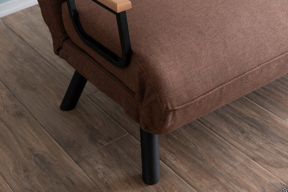 Canapea extensibilă 2 locuri Sando, Diverse culori, 133x50x41 cm - Maro deschis | SKU: 859FTN2826 | Canapea extensibilă 2 locuri Sando, 133x50x41 cm, varianta Maro deschis, produs pentru amenajarea locuinței, disponibil online în România la CasaMob