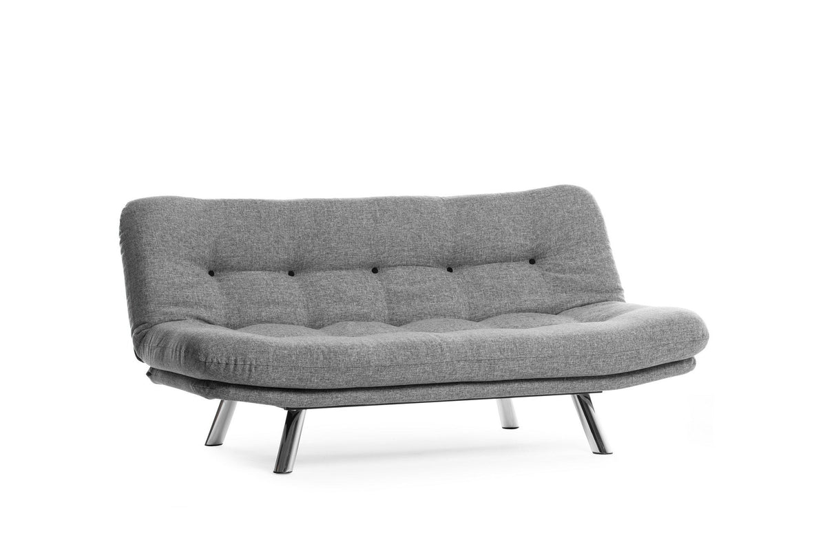 Canapea extensibilă 3 locuri Misa, Diverse culori, 175x52x40 cm - Gri deschis | SKU: 859FTN2827 | Canapea extensibilă 3 locuri Misa, 175x52x40 cm, varianta Gri deschis, produs pentru amenajarea locuinței, disponibil online în România la CasaMob