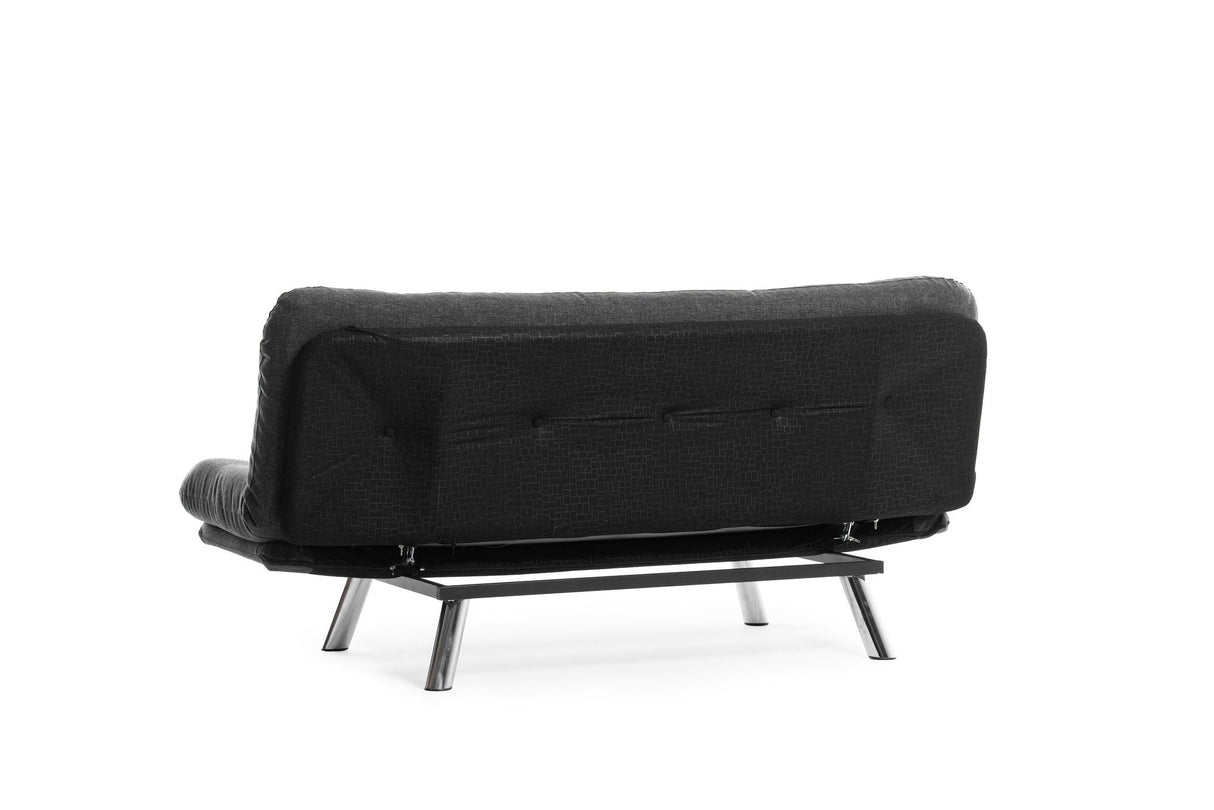 Canapea extensibilă 3 locuri Misa, Diverse culori, 175x52x40 cm - Gri închis | SKU: 859FTN2828 | Canapea extensibilă 3 locuri Misa, 175x52x40 cm, varianta Gri închis, produs pentru amenajarea locuinței, disponibil online în România la CasaMob