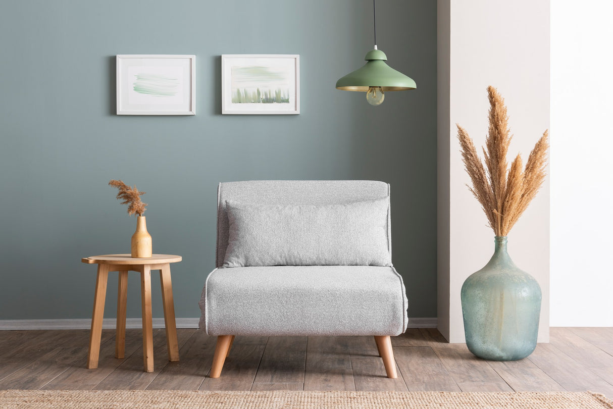 Fotoliu extensibil Folde Single - Teddy Fabric, Diverse culori, Diverse dimensiuni - Gri - 80x80x79 cm | SKU: 859FTN2831 | Fotoliu extensibil Folde Single - Teddy Fabric, varianta Gri - 80x80x79 cm, produs pentru amenajarea locuinței, disponibil online în România la CasaMob