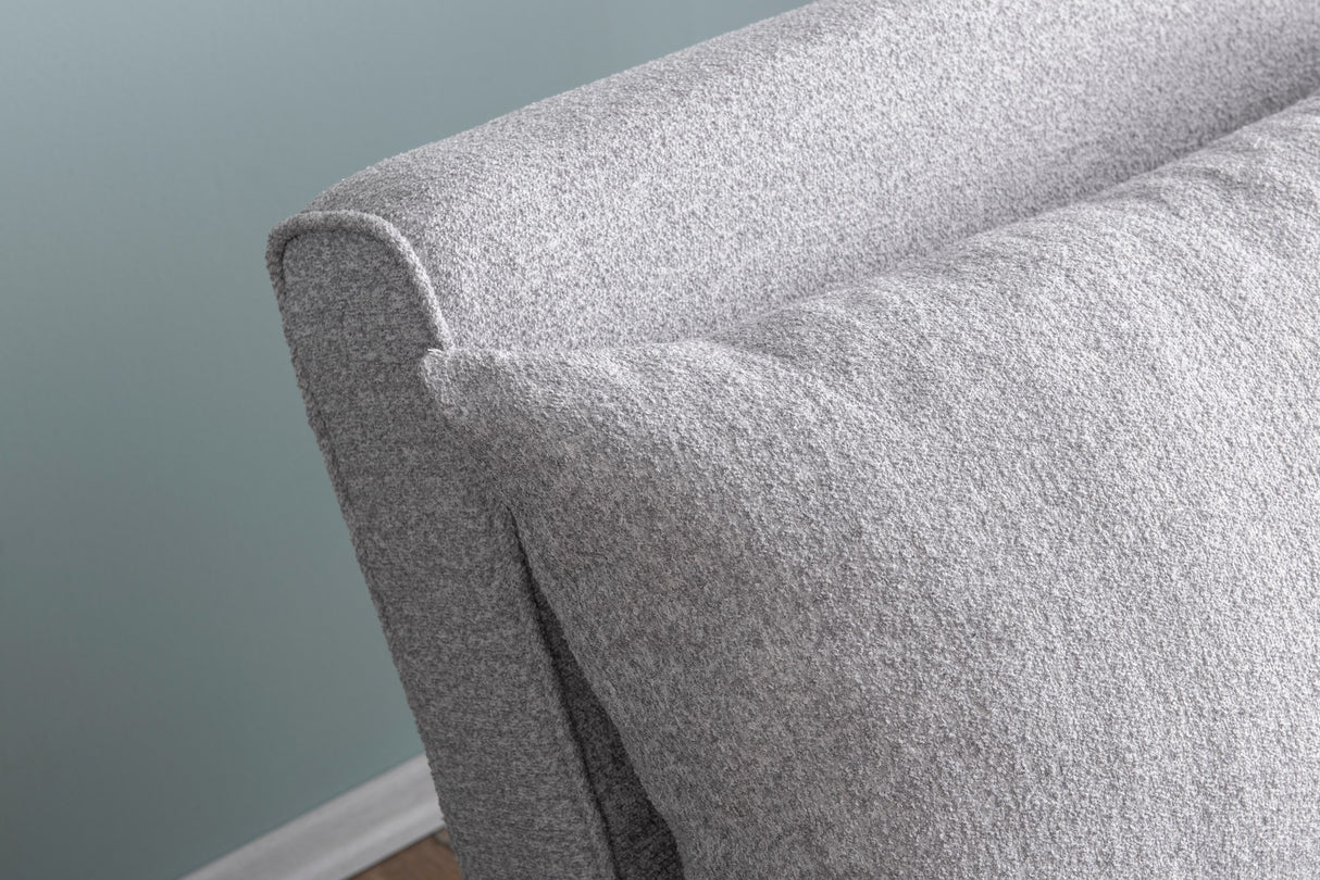 Canapea extensibilă 2 locuri Folde, Teddy, Diverse culori, 120x80x42 cm - Gri deschis | SKU: 859FTN2833 | Canapea extensibilă 2 locuri Folde, Teddy, 120x80x42 cm, varianta Gri deschis, produs pentru amenajarea locuinței, disponibil online în România la CasaMob