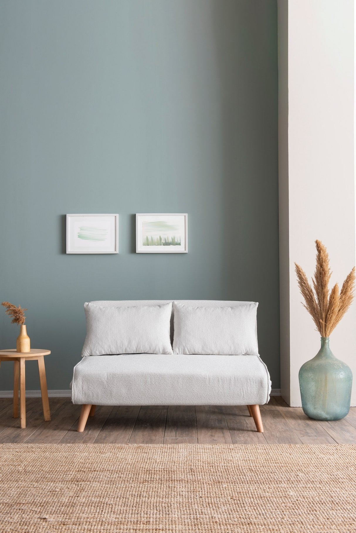 Canapea extensibilă 2 locuri Folde, Teddy, Diverse culori, 120x80x42 cm - Alb | SKU: 859FTN2834 | Canapea extensibilă 2 locuri Folde, Teddy, 120x80x42 cm, varianta Alb, produs pentru amenajarea locuinței, disponibil online în România la CasaMob