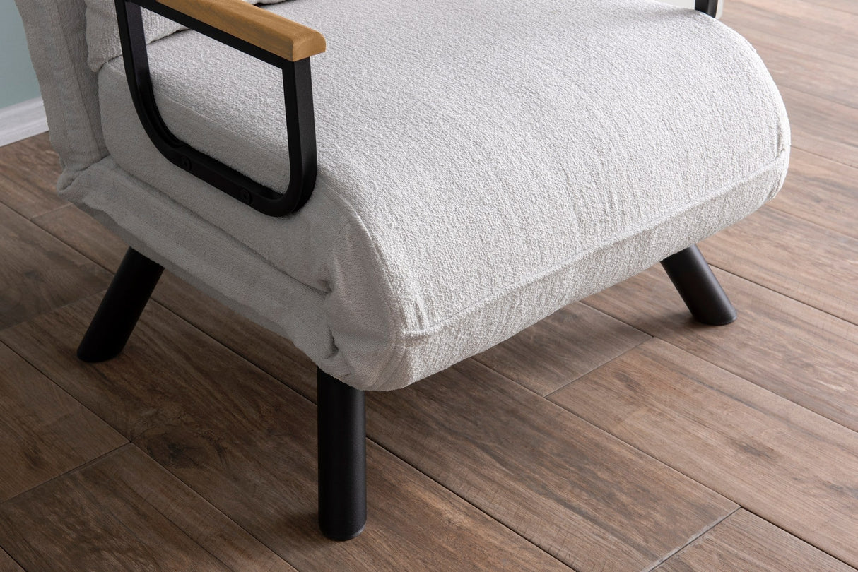 Fotoliu extensibil Sando Single - Teddy Fabric, Diverse culori, 67x50x41 cm - Alb | SKU: 859FTN2836 | Fotoliu extensibil Sando Single - Teddy Fabric, 67x50x41 cm, varianta Alb, produs pentru amenajarea locuinței, disponibil online în România la CasaMob