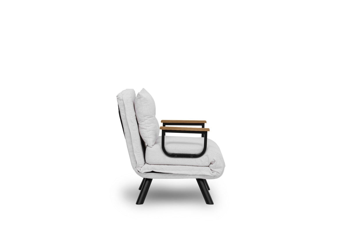 Fotoliu extensibil Sando Single - Teddy Fabric, Diverse culori, 67x50x41 cm - Alb | SKU: 859FTN2836 | Fotoliu extensibil Sando Single - Teddy Fabric, 67x50x41 cm, varianta Alb, produs pentru amenajarea locuinței, disponibil online în România la CasaMob