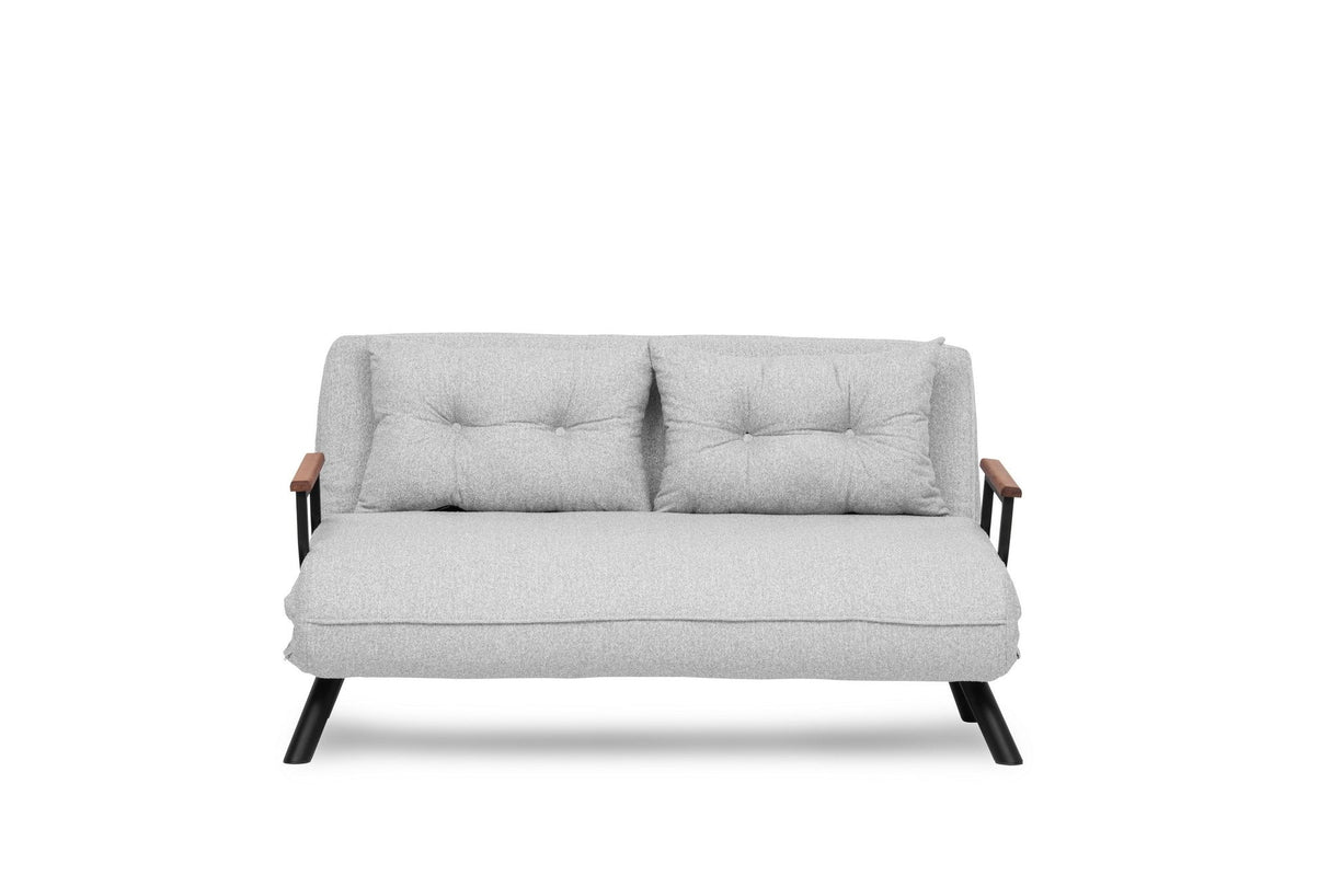 Canapea extensibilă 2 locuri Sando, Teddy, Diverse culori, 133x50x41 cm - Gri deschis | SKU: 859FTN2837 | Canapea extensibilă 2 locuri Sando, Teddy, 133x50x41 cm, varianta Gri deschis, produs pentru amenajarea locuinței, disponibil online în România la CasaMob