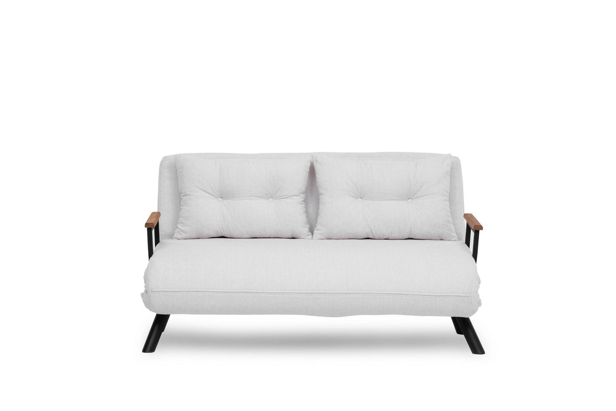 Canapea extensibilă 2 locuri Sando, Teddy, Diverse culori, 133x50x41 cm - Alb | SKU: 859FTN2838 | Canapea extensibilă 2 locuri Sando, Teddy, 133x50x41 cm, varianta Alb, produs pentru amenajarea locuinței, disponibil online în România la CasaMob