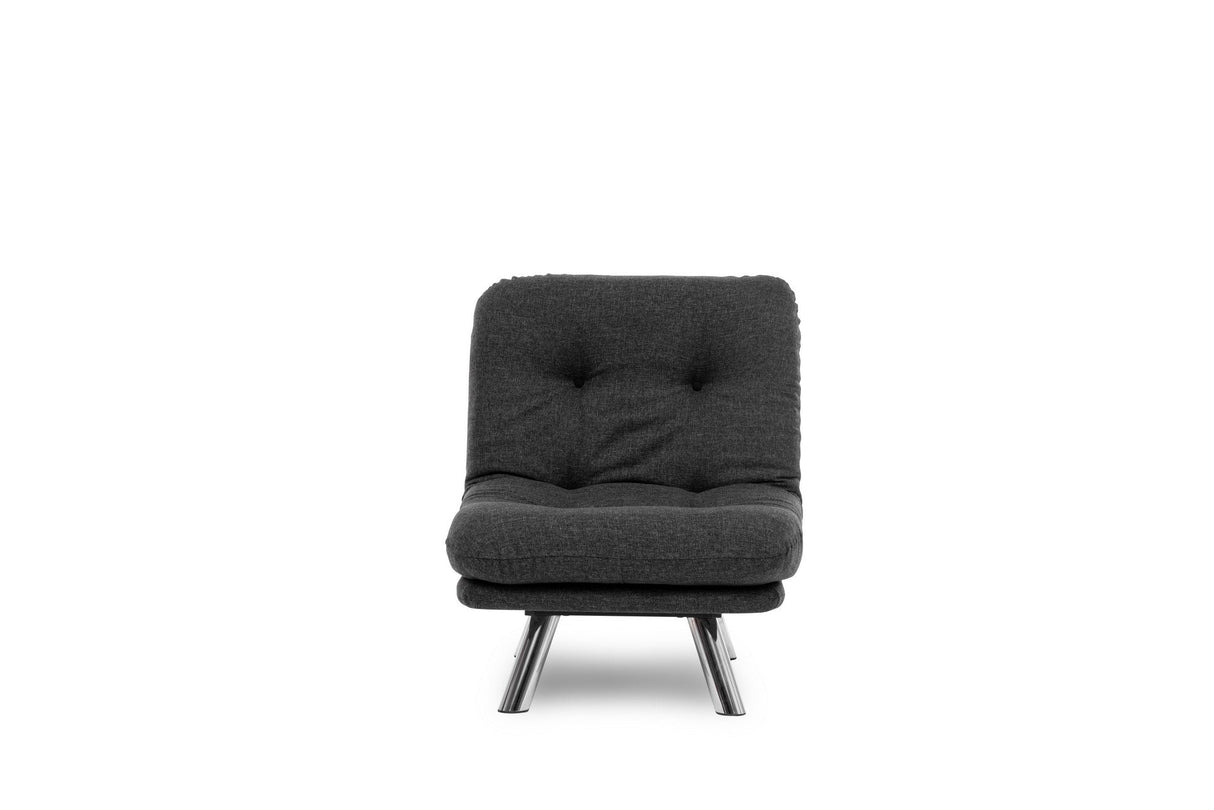 Fotoliu extensibil Misa Small Solo, Diverse culori, 70x52x40 cm - Gri închis | SKU: 859FTN2840 | Fotoliu extensibil Misa Small Solo, 70x52x40 cm, varianta Gri închis, produs pentru amenajarea locuinței, disponibil online în România la CasaMob