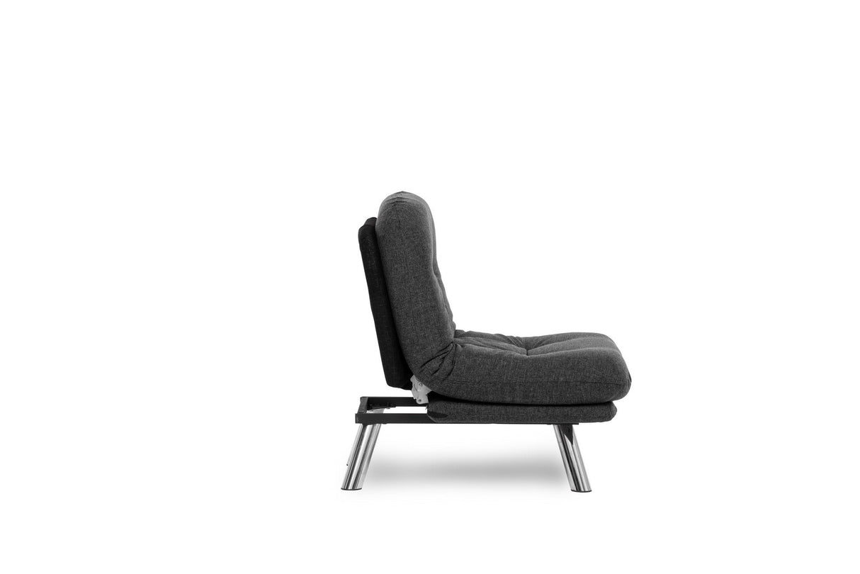 Fotoliu extensibil Misa Small Solo, Diverse culori, 70x52x40 cm - Gri închis | SKU: 859FTN2840 | Fotoliu extensibil Misa Small Solo, 70x52x40 cm, varianta Gri închis, produs pentru amenajarea locuinței, disponibil online în România la CasaMob