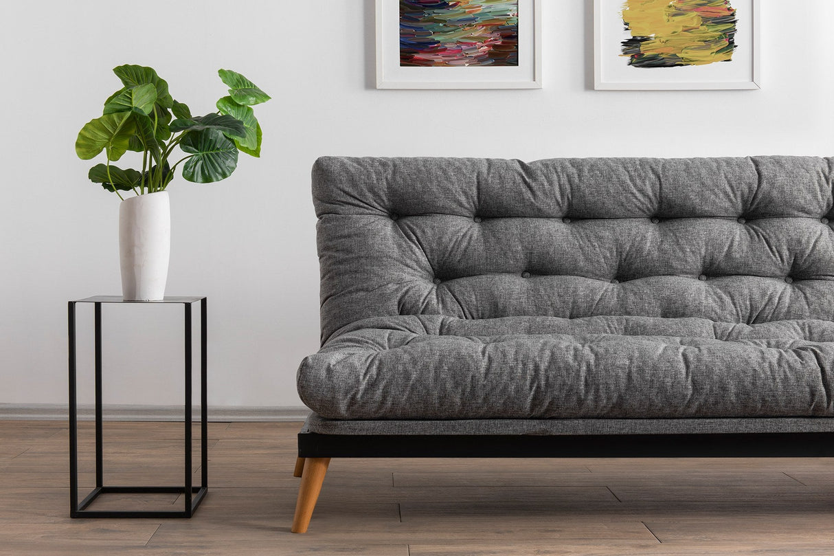 Canapea extensibilă 3 locuri Saki, Diverse culori, 185x43x48 cm - Gri deschis | SKU: 859FTN2847 | Canapea extensibilă 3 locuri Saki, 185x43x48 cm, varianta Gri deschis, produs pentru amenajarea locuinței, disponibil online în România la CasaMob