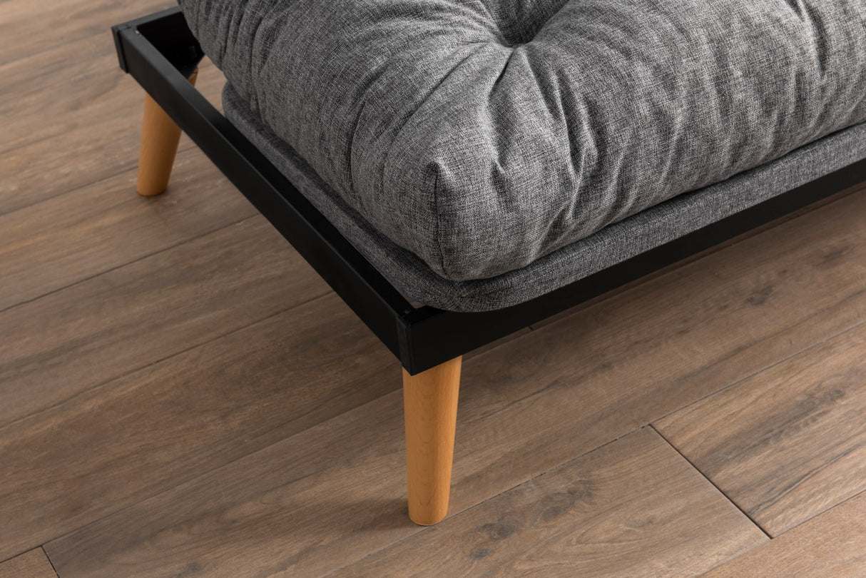 Canapea extensibilă 3 locuri Saki, Diverse culori, 185x43x48 cm - Gri deschis | SKU: 859FTN2847 | Canapea extensibilă 3 locuri Saki, 185x43x48 cm, varianta Gri deschis, produs pentru amenajarea locuinței, disponibil online în România la CasaMob