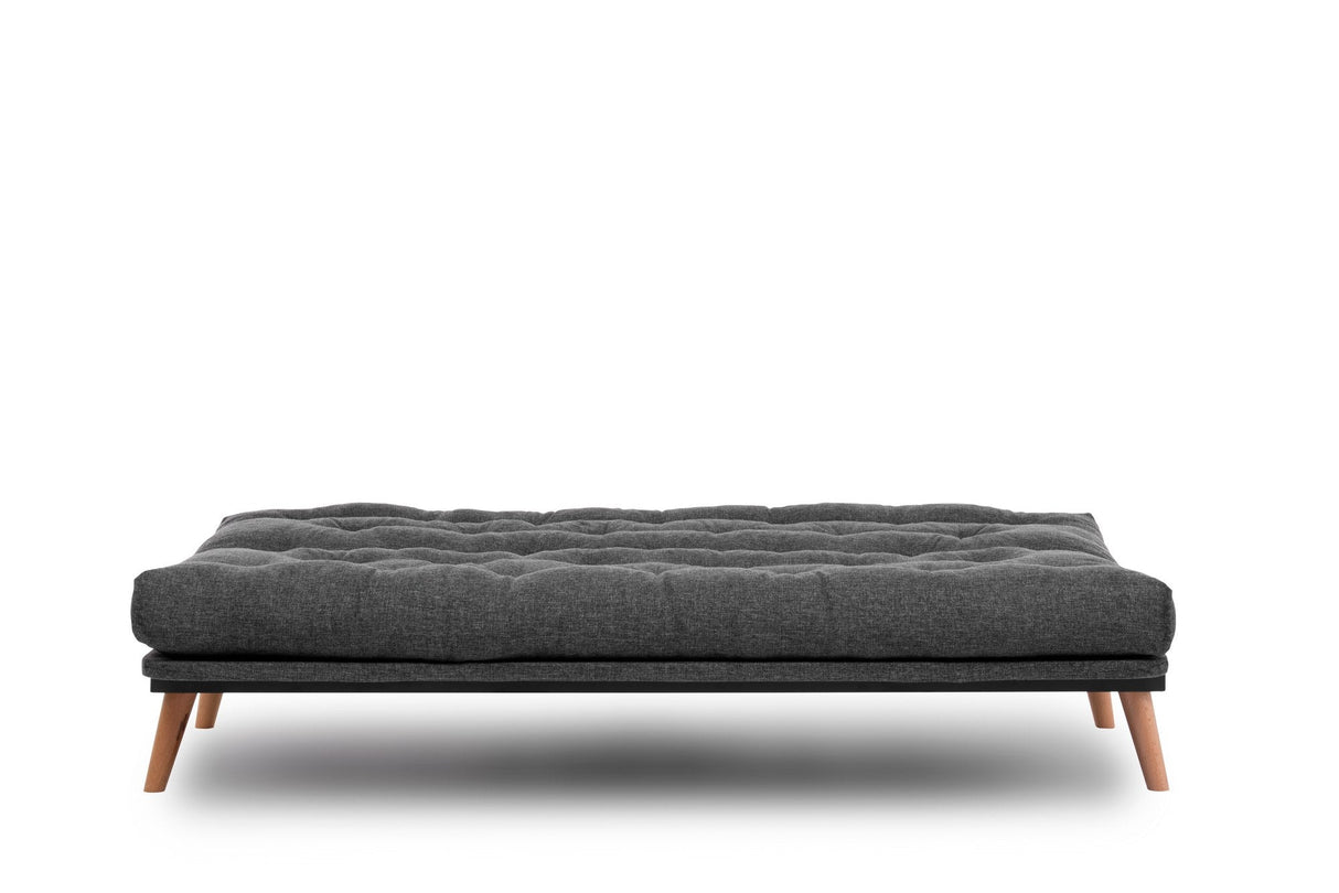 Canapea extensibilă 3 locuri Saki, Diverse culori, 185x43x48 cm - Gri închis | SKU: 859FTN2848 | Canapea extensibilă 3 locuri Saki, 185x43x48 cm, varianta Gri închis, produs pentru amenajarea locuinței, disponibil online în România la CasaMob