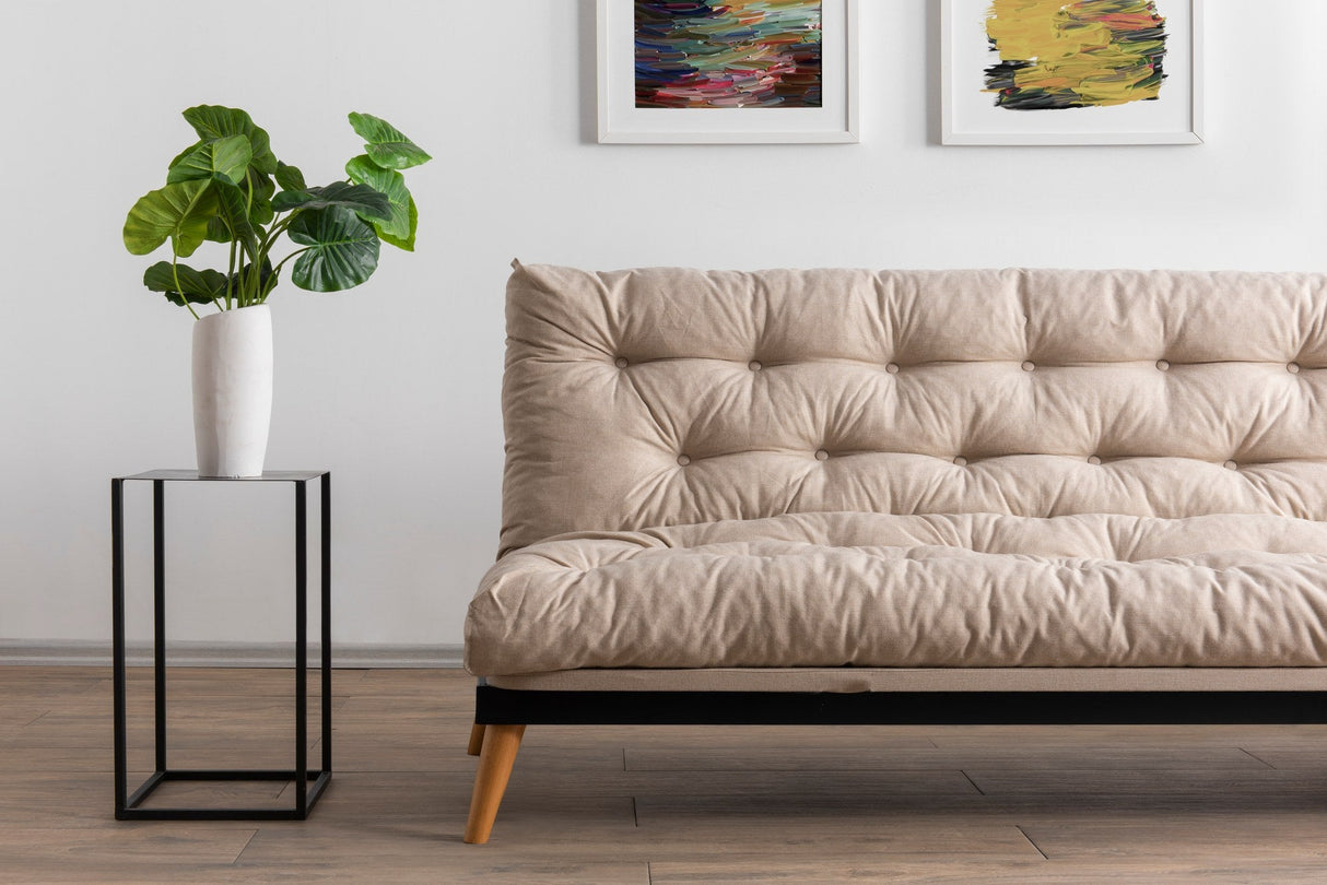 Canapea extensibilă 3 locuri Saki, Diverse culori, 185x43x48 cm - Crem | SKU: 859FTN2849 | Canapea extensibilă 3 locuri Saki, 185x43x48 cm, varianta Crem, produs pentru amenajarea locuinței, disponibil online în România la CasaMob