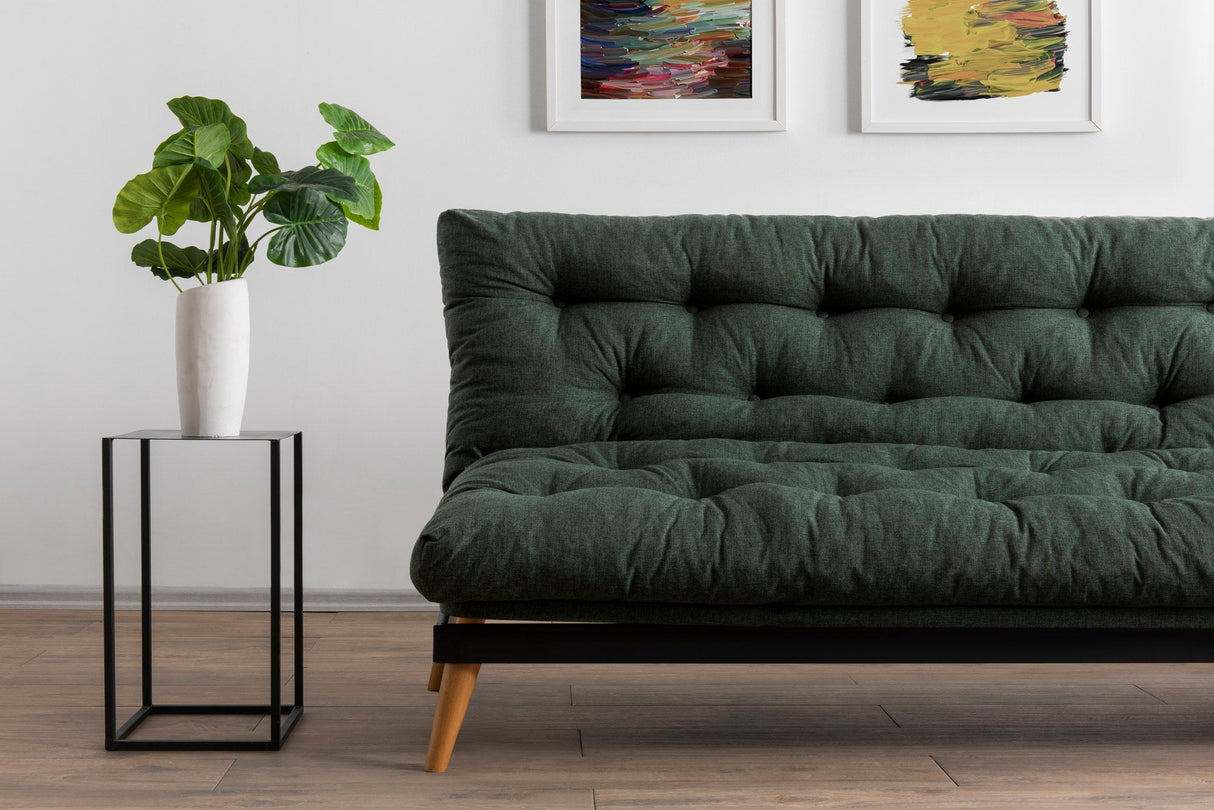 Canapea extensibilă 3 locuri Saki, Diverse culori, 185x43x48 cm - Verde | SKU: 859FTN2850 | Canapea extensibilă 3 locuri Saki, 185x43x48 cm, varianta Verde, produs pentru amenajarea locuinței, disponibil online în România la CasaMob