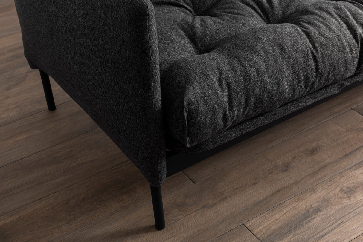 Canapea extensibilă 3 locuri Renge, Diverse culori, 200x43x48 cm - Gri închis | SKU: 859FTN2852 | Canapea extensibilă 3 locuri Renge, 200x43x48 cm, varianta Gri închis, produs pentru amenajarea locuinței, disponibil online în România la CasaMob