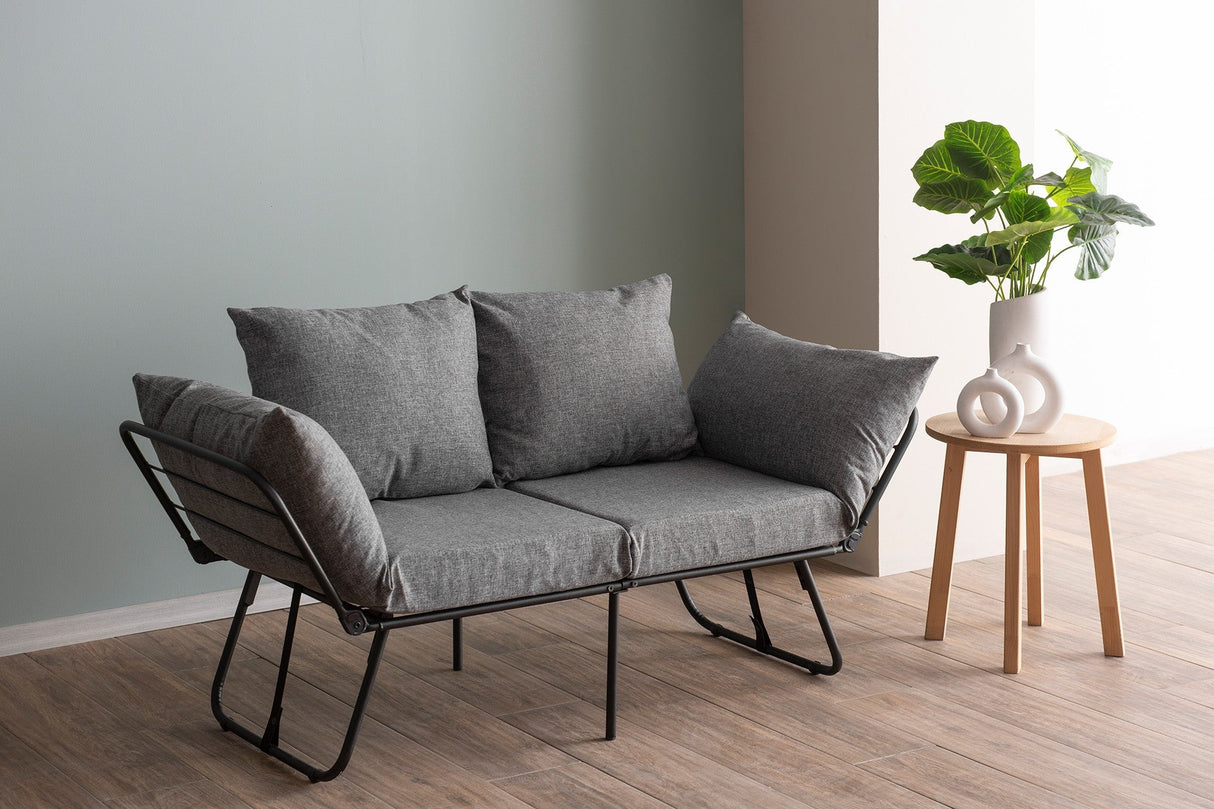 Canapea extensibilă 2 locuri Viper, Diverse culori, 150x60x78 cm - Gri deschis | SKU: 859FTN2857 | Canapea extensibilă 2 locuri Viper, 150x60x78 cm, varianta Gri deschis, produs pentru amenajarea locuinței, disponibil online în România la CasaMob