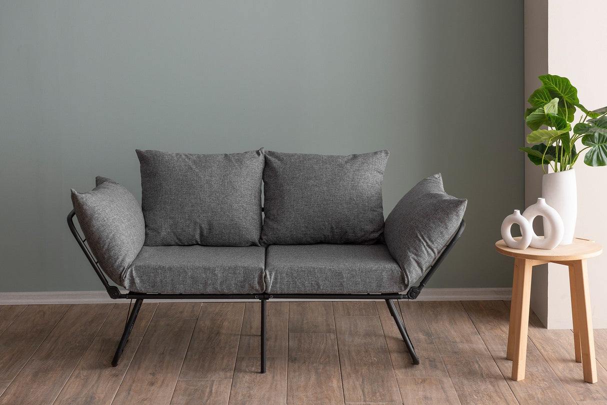 Canapea extensibilă 2 locuri Viper, Diverse culori, 150x60x78 cm - Gri deschis | SKU: 859FTN2857 | Canapea extensibilă 2 locuri Viper, 150x60x78 cm, varianta Gri deschis, produs pentru amenajarea locuinței, disponibil online în România la CasaMob