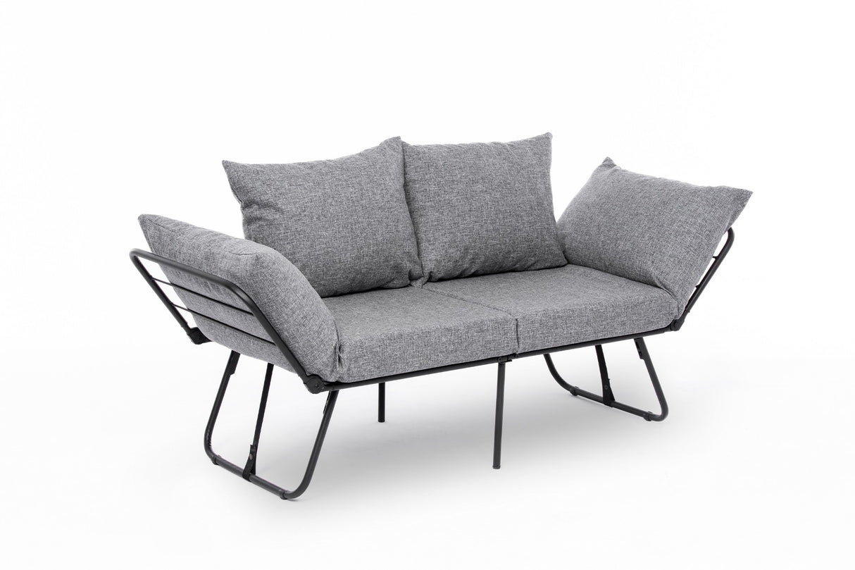 Canapea extensibilă 2 locuri Viper, Diverse culori, 150x60x78 cm - Gri deschis | SKU: 859FTN2857 | Canapea extensibilă 2 locuri Viper, 150x60x78 cm, varianta Gri deschis, produs pentru amenajarea locuinței, disponibil online în România la CasaMob