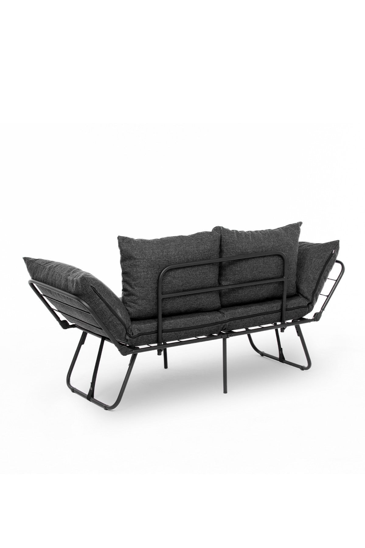 Canapea extensibilă 2 locuri Viper, Diverse culori, 150x60x78 cm - Gri închis | SKU: 859FTN2858 | Canapea extensibilă 2 locuri Viper, 150x60x78 cm, varianta Gri închis, produs pentru amenajarea locuinței, disponibil online în România la CasaMob
