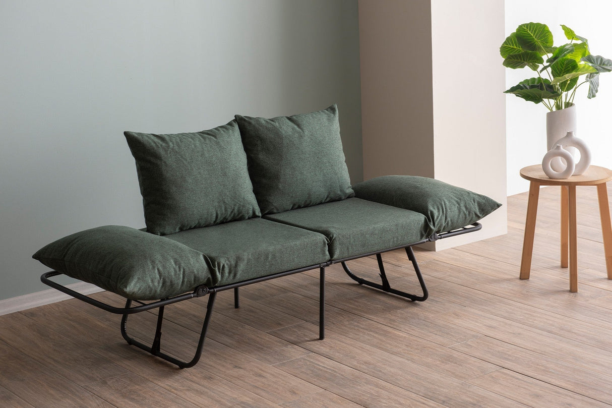 Canapea extensibilă 2 locuri Viper, Diverse culori, 150x60x78 cm - Verde | SKU: 859FTN2861 | Canapea extensibilă 2 locuri Viper, 150x60x78 cm, varianta Verde, produs pentru amenajarea locuinței, disponibil online în România la CasaMob
