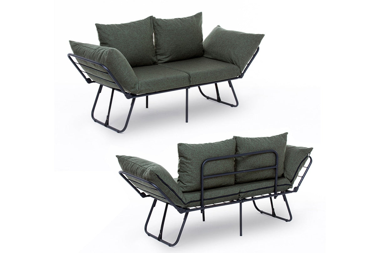 Canapea extensibilă 2 locuri Viper, Diverse culori, 150x60x78 cm - Verde | SKU: 859FTN2861 | Canapea extensibilă 2 locuri Viper, 150x60x78 cm, varianta Verde, produs pentru amenajarea locuinței, disponibil online în România la CasaMob