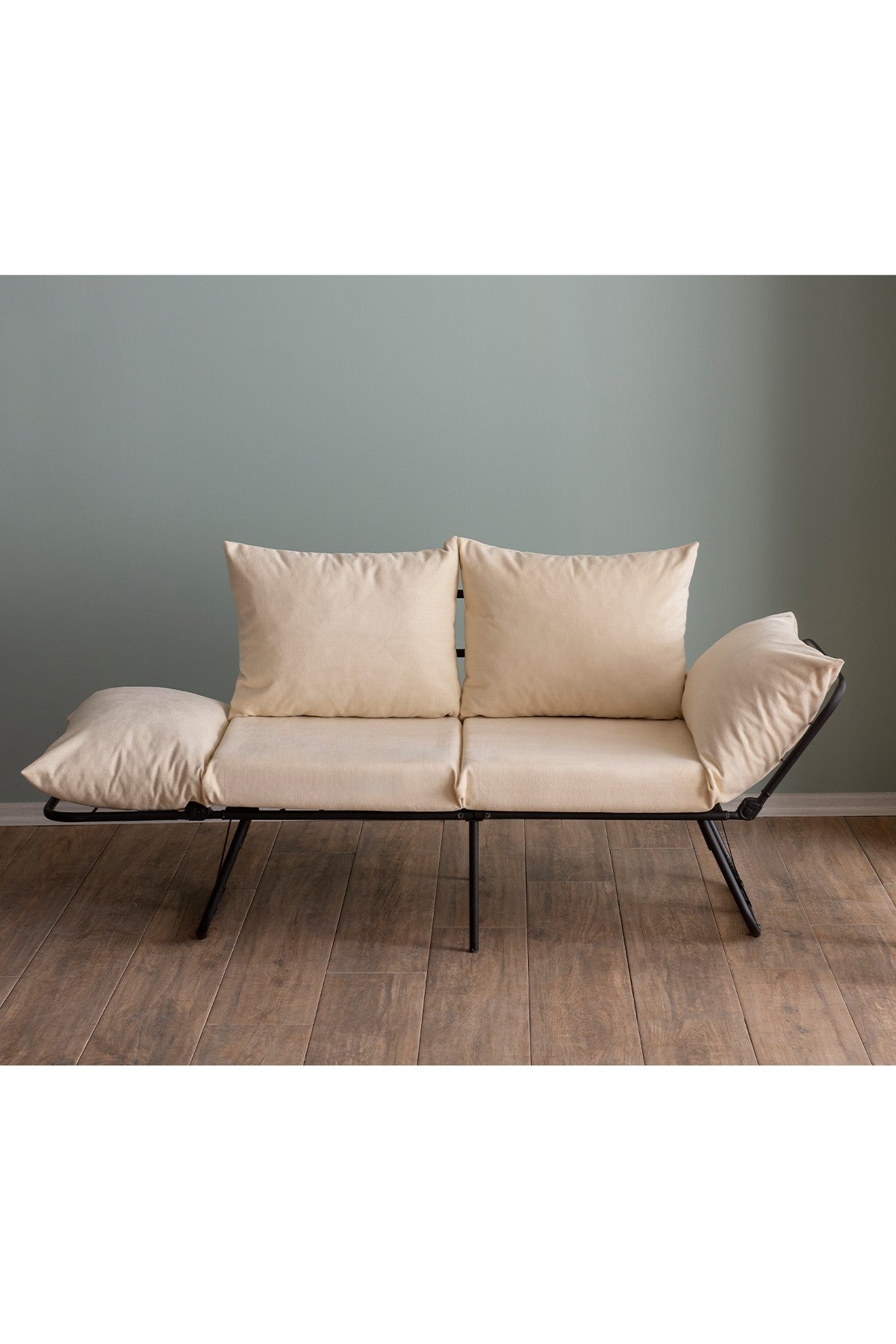 Canapea extensibilă 2 locuri Viper, Crem deschis, 100x42x40 cm