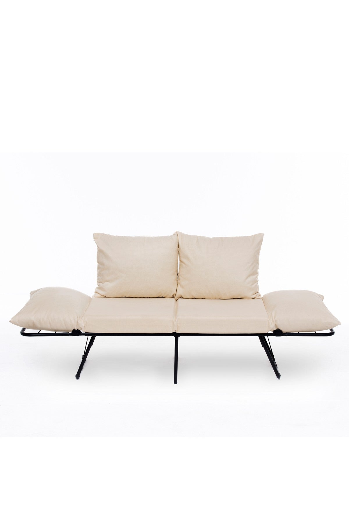 Canapea extensibilă 2 locuri Viper, Crem deschis, 100x42x40 cm