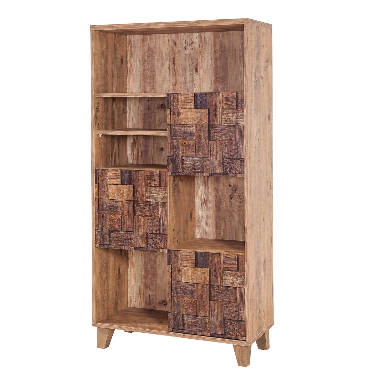 Bibliotecă Marina Flora - 750, Pin atlantic, 80x36x155 cm