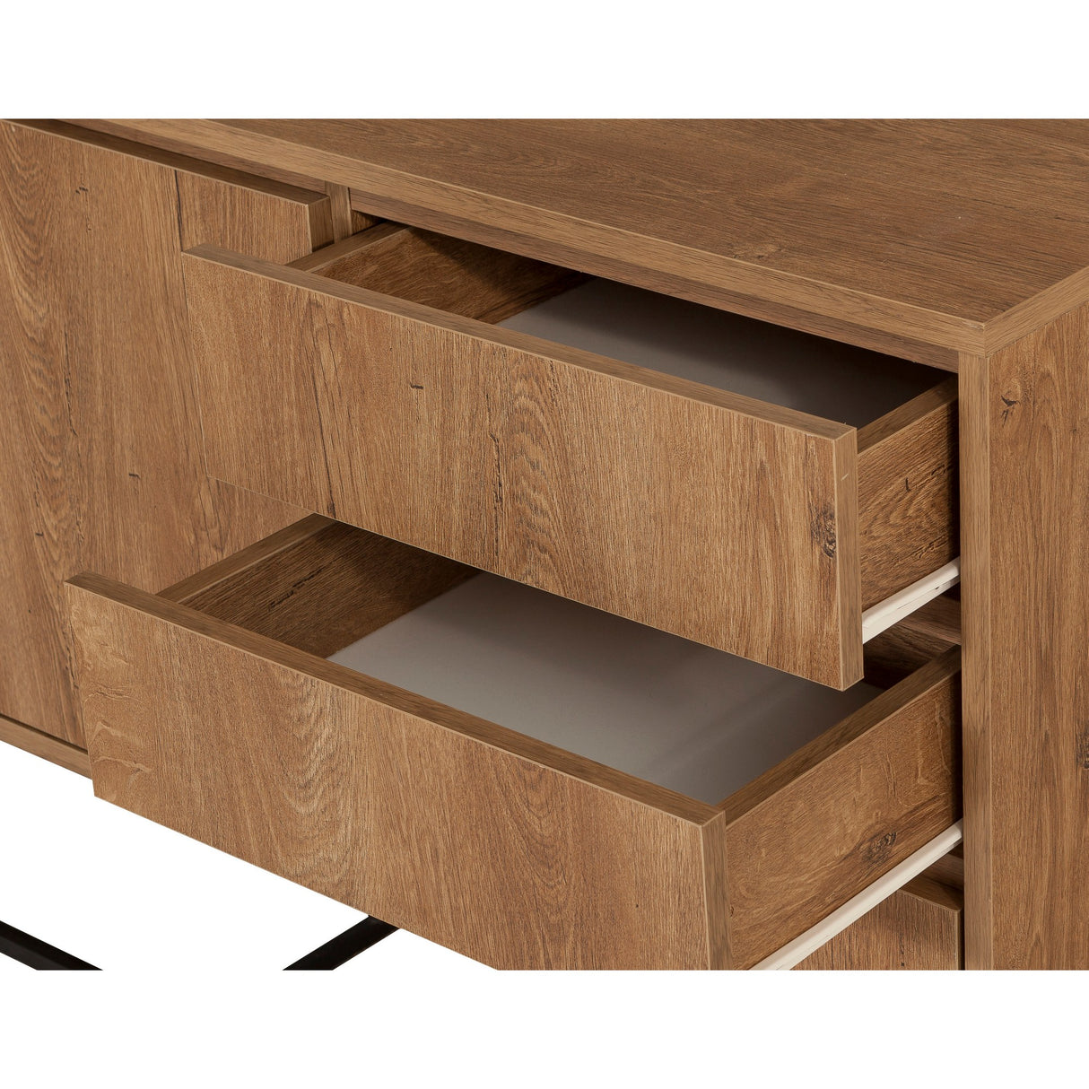 Set mobilă pentru sufragerie Laxus Takım 20, Nuc - Negru, 90x39x40 cm