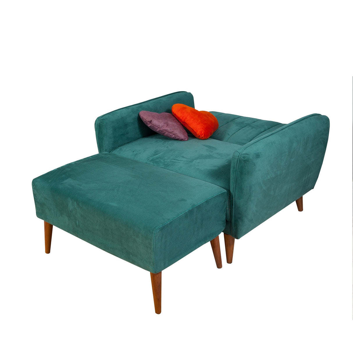 Canapea extensibilă Aqua, 2 locuri, Verde, 110x80x85 cm