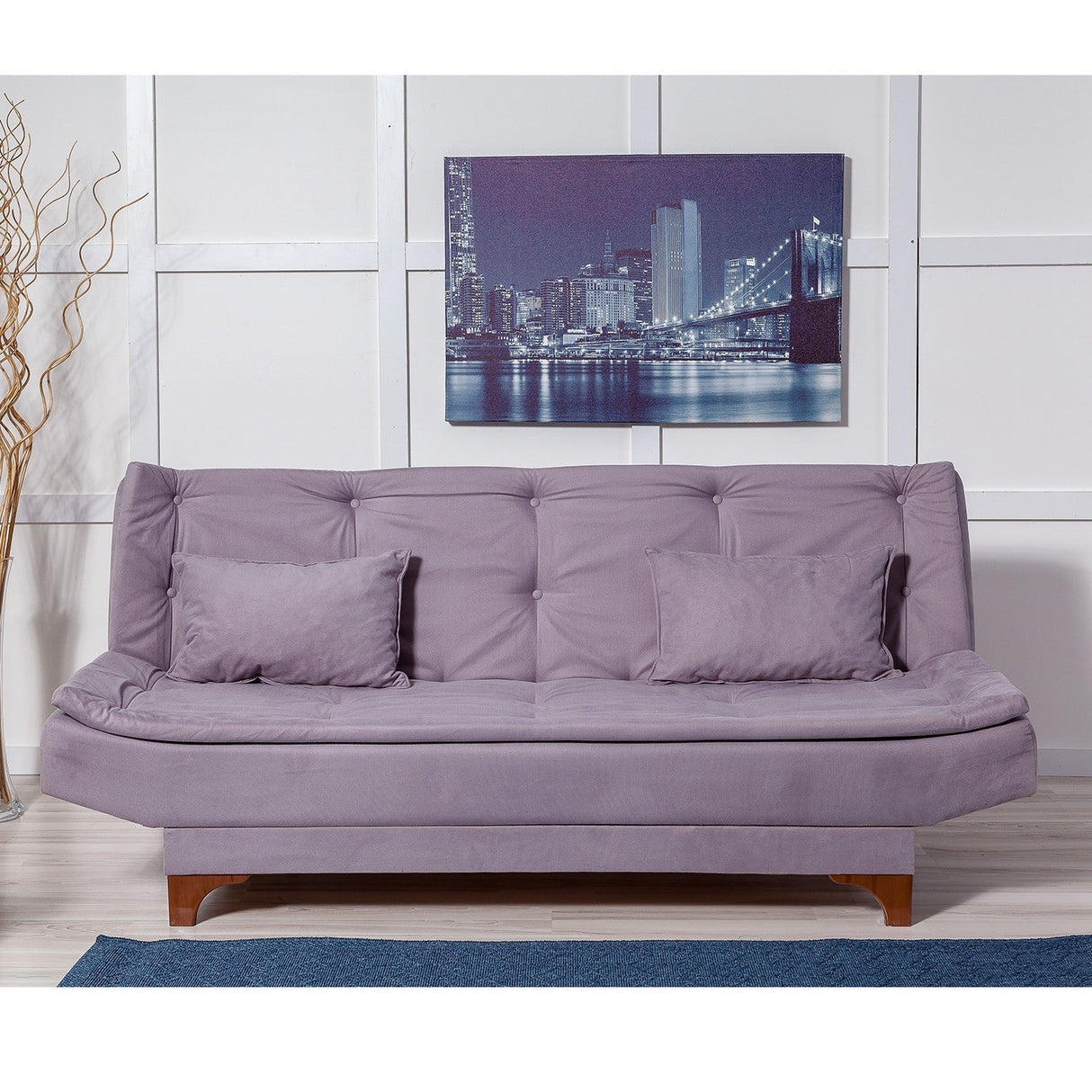 Canapea extensibilă 3 locuri Kelebek, Diverse culori, 190x85x90 cm - Gri închis | SKU: 867UNQ1306 | Canapea extensibilă 3 locuri Kelebek, 190x85x90 cm, varianta Gri închis, produs pentru amenajarea locuinței, disponibil online în România la CasaMob