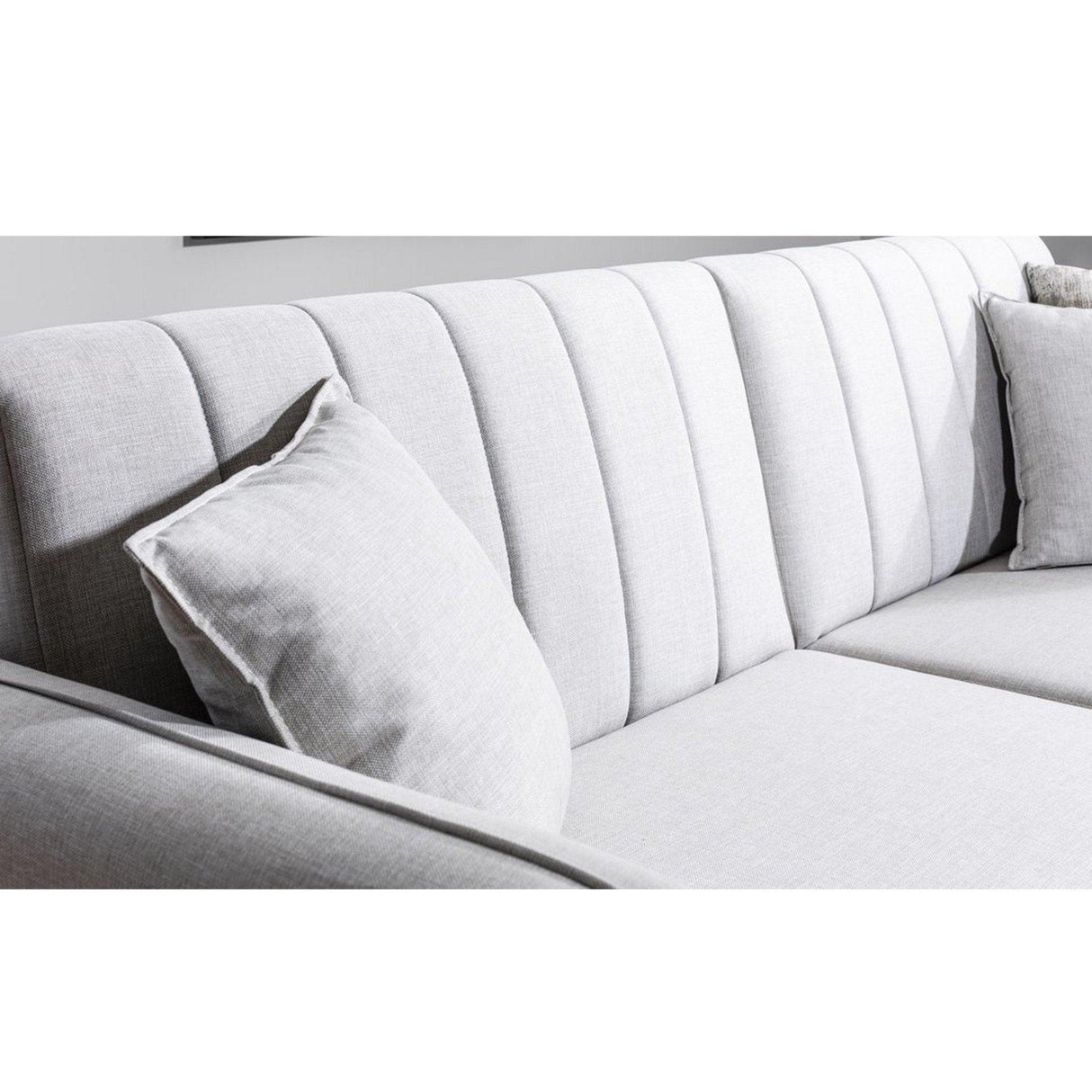 Canapea extensibilă Tetra, 3 locuri, Diverse culori - Gri deschis | SKU: 867UNQ1313 | Canapea extensibilă Tetra, 3 locuri, varianta Gri deschis, produs pentru amenajarea locuinței, disponibil online în România la CasaMob