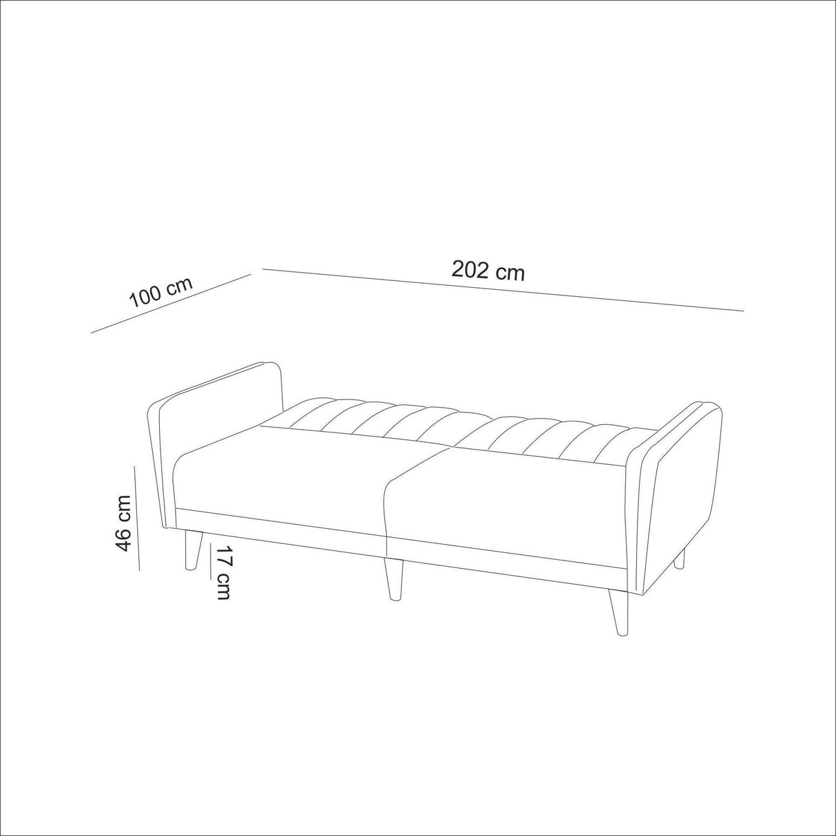 Canapea extensibilă Tetra, 3 locuri, Diverse culori - Albastru | SKU: 867UNQ1314 | Canapea extensibilă Tetra, 3 locuri, varianta Albastru, produs pentru amenajarea locuinței, disponibil online în România la CasaMob