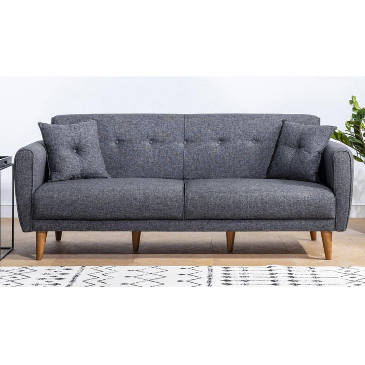 Canapea extensibilă Aria, 3 locuri, Diverse culori, 205x80x85 cm - Antracit | SKU: 867UNQ1326 | Canapea extensibilă Aria, 3 locuri, 205x80x85 cm, varianta Antracit, produs pentru amenajarea locuinței, disponibil online în România la CasaMob