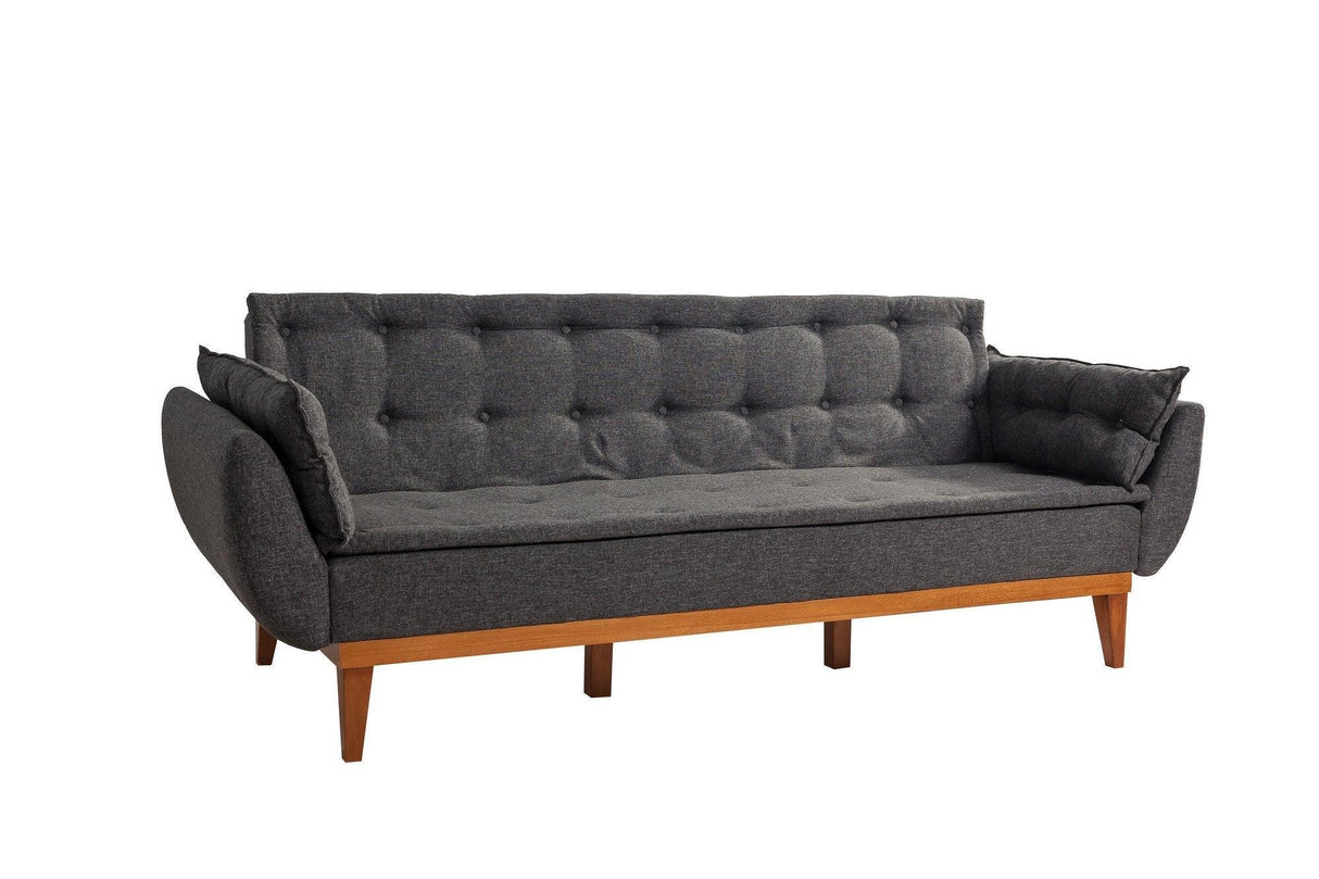 Canapea extensibilă 3 locuri Fiona, Diverse culori, 217x82x80 cm - Antracit | SKU: 867UNQ1327 | Canapea extensibilă 3 locuri Fiona, 217x82x80 cm, varianta Antracit, produs pentru amenajarea locuinței, disponibil online în România la CasaMob