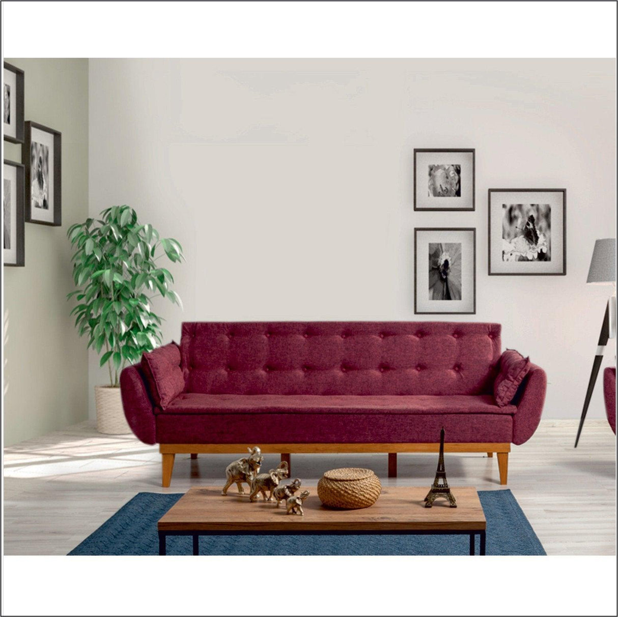 Canapea extensibilă 3 locuri Fiona, Diverse culori, 217x82x80 cm - Bordo | SKU: 867UNQ1328 | Canapea extensibilă 3 locuri Fiona, 217x82x80 cm, varianta Bordo, produs pentru amenajarea locuinței, disponibil online în România la CasaMob