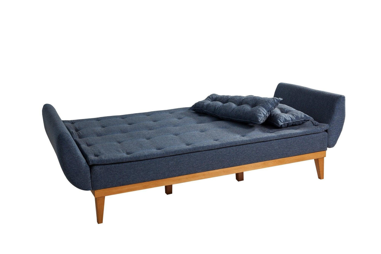 Canapea extensibilă 3 locuri Fiona, Diverse culori, 217x82x80 cm - Albastru închis | SKU: 867UNQ1331 | Canapea extensibilă 3 locuri Fiona, 217x82x80 cm, varianta Albastru închis, produs pentru amenajarea locuinței, disponibil online în România la CasaMob