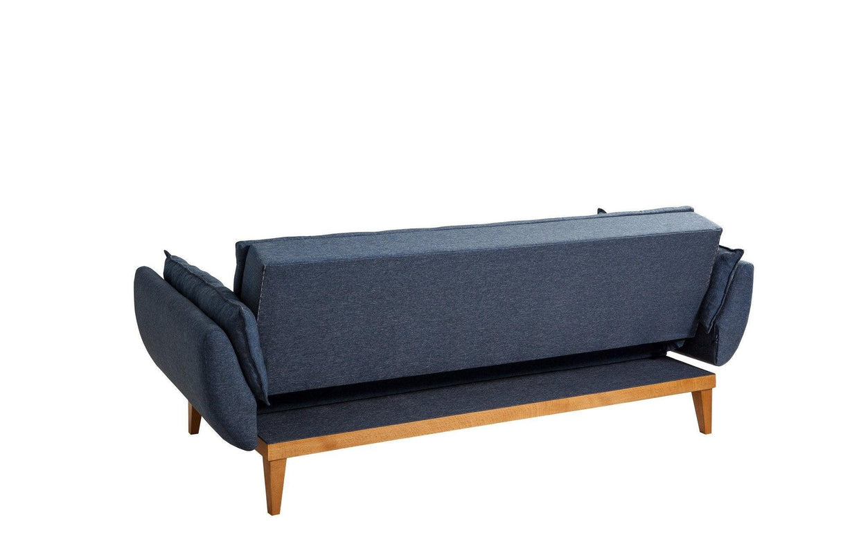 Canapea extensibilă 3 locuri Fiona, Diverse culori, 217x82x80 cm - Albastru închis | SKU: 867UNQ1331 | Canapea extensibilă 3 locuri Fiona, 217x82x80 cm, varianta Albastru închis, produs pentru amenajarea locuinței, disponibil online în România la CasaMob