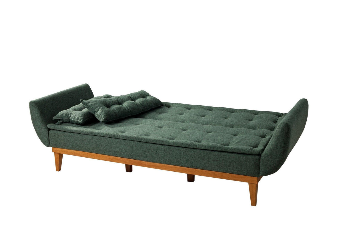 Canapea extensibilă 3 locuri Fiona, Diverse culori, 217x82x80 cm - Verde | SKU: 867UNQ1332 | Canapea extensibilă 3 locuri Fiona, 217x82x80 cm, varianta Verde, produs pentru amenajarea locuinței, disponibil online în România la CasaMob