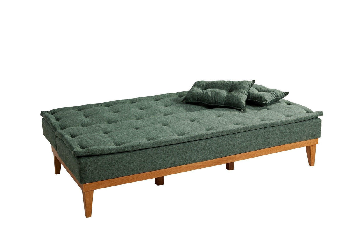 Canapea extensibilă 3 locuri Fuoco, Diverse culori, 184x80x80 cm - Verde | SKU: 867UNQ1338 | Canapea extensibilă 3 locuri Fuoco, 184x80x80 cm, varianta Verde, produs pentru amenajarea locuinței, disponibil online în România la CasaMob